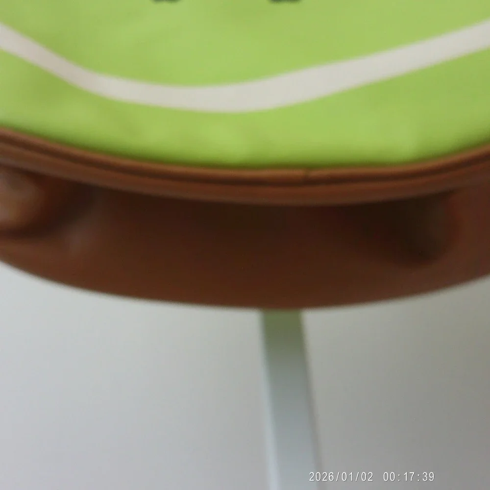 Luv Betsey Faux Leather Quirky Fruit Kiwi Heart Tote Bag Large Green